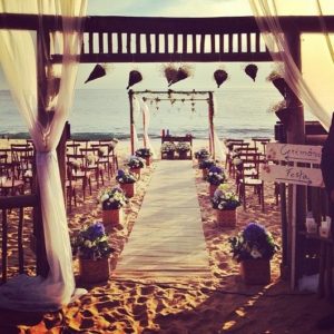 casamento na praia decoração
