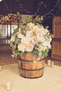 barril com flores diy